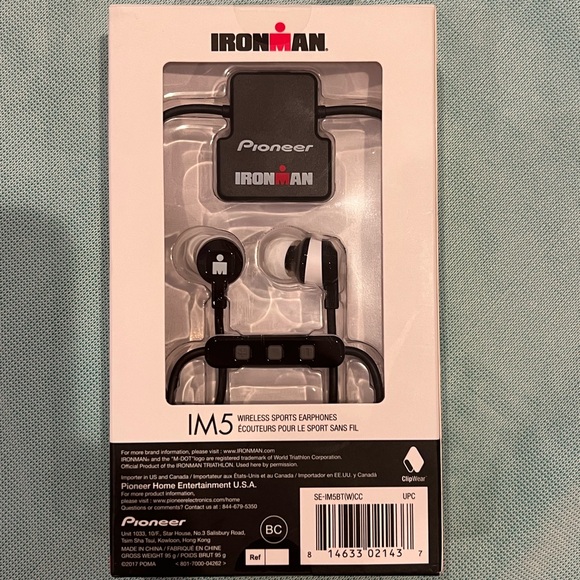 Pioneer Ironman IM5 Wireless Sports Earphones - Picture 2 of 6